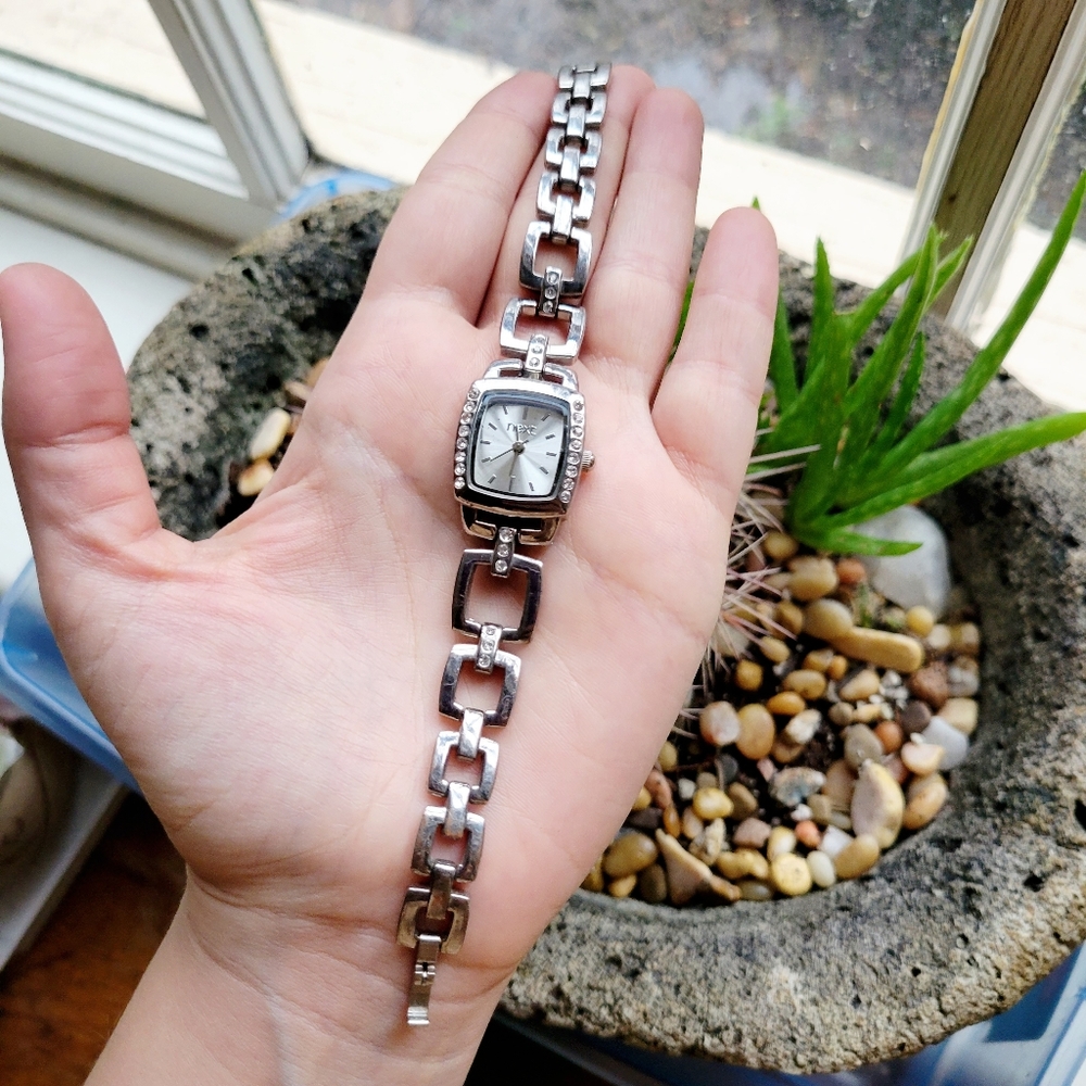 Classic Next Silver Rhinestone Watch - Picture 1 of 9